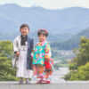 貫前神社で七五三の写真です